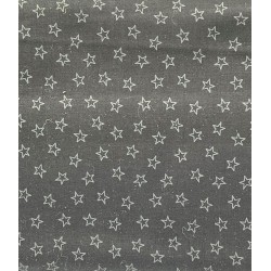 TISSU NOIR ETOILES NOIRES