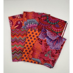 COUPONS KAFFE FASSETT ROSE-ORANGE