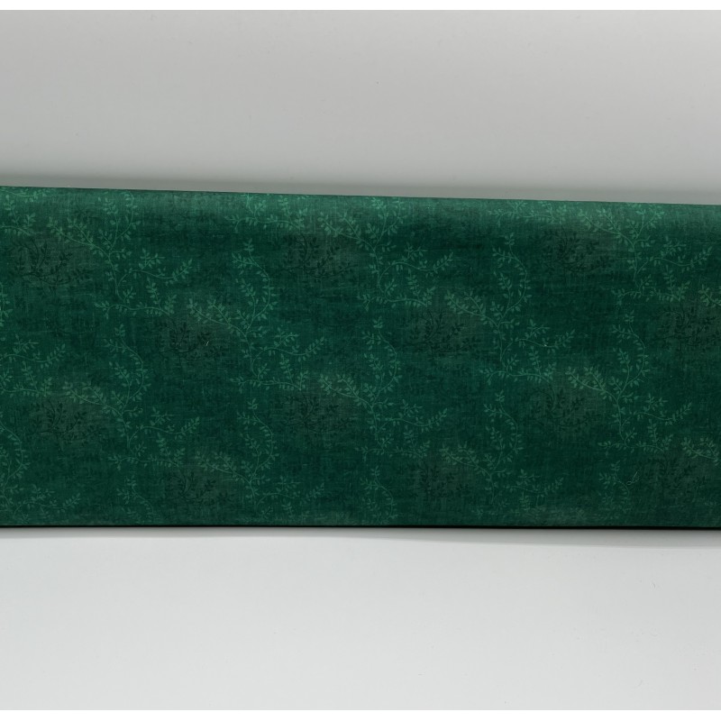 VERT FONCE MOTIF BRANCHETTES