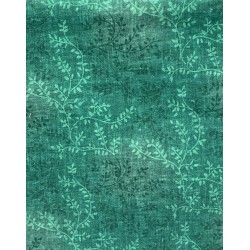 VERT FONCE MOTIF BRANCHETTES