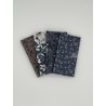 LOTS DE FATS QUARTER TONS GRIS BLEUS