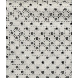 TISSU FLEURETTES FOND BLANC